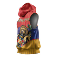 Personalized Armenia Sleeveless Hoodie Lion As National Symbol - Wonder Print Shop