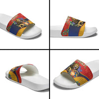 Armenia Slide Sandals Lion As National Symbol - Wonder Print Shop