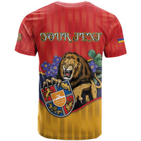 Personalized Armenia T Shirt Lion As National Symbol - Wonder Print Shop