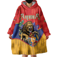 Personalized Armenia Wearable Blanket Hoodie Lion As National Symbol - Wonder Print Shop