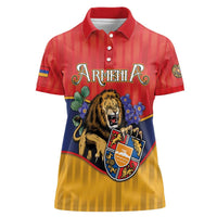 Personalized Armenia Women Polo Shirt Lion As National Symbol - Wonder Print Shop