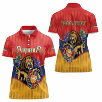 Personalized Armenia Women Polo Shirt Lion As National Symbol - Wonder Print Shop