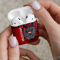 Austria AirPods Case Black Eagle Badge With Patterns - Wonder Print Shop
