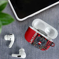 Austria AirPods Case Black Eagle Badge With Patterns - Wonder Print Shop