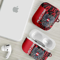 Austria AirPods Case Black Eagle Badge With Patterns - Wonder Print Shop