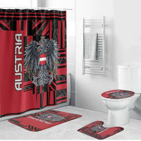 Austria Bathroom Set Black Eagle Badge With Patterns - Wonder Print Shop