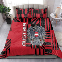 Austria Bedding Set Black Eagle Badge With Patterns - Wonder Print Shop