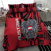 Austria Bedding Set Black Eagle Badge With Patterns - Wonder Print Shop