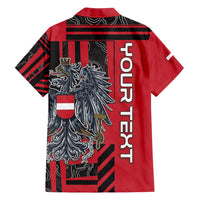 Personalized Austria Family Matching Summer Maxi Dress and Hawaiian Shirt Black Eagle Badge With Patterns - Wonder Print Shop