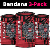 Austria Neck Gaiter Black Eagle Badge With Patterns DT05