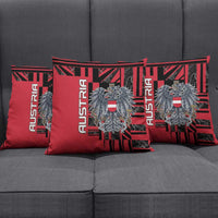 Austria Pillow Cover Black Eagle Badge With Patterns - Wonder Print Shop