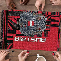 Austria Puzzle Black Eagle Badge With Patterns - Wonder Print Shop