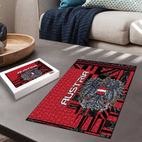 Austria Puzzle Black Eagle Badge With Patterns - Wonder Print Shop