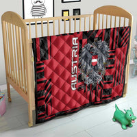 Austria Quilt Black Eagle Badge With Patterns - Wonder Print Shop