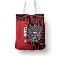 Austria Tote Bag Black Eagle Badge With Patterns - Wonder Print Shop