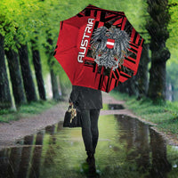 Austria Umbrella Black Eagle Badge With Patterns - Wonder Print Shop