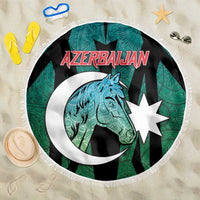 Azerbaijan Beach Blanket Karabakh Horse Tattoo - Wonder Print Shop