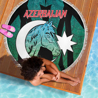 Azerbaijan Beach Blanket Karabakh Horse Tattoo - Wonder Print Shop