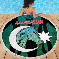 Azerbaijan Beach Blanket Karabakh Horse Tattoo - Wonder Print Shop