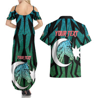 Personalized Azerbaijan Couples Matching Summer Maxi Dress and Hawaiian Shirt Karabakh Horse Tattoo - Wonder Print Shop