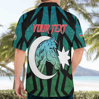 Personalized Azerbaijan Hawaiian Shirt Karabakh Horse Tattoo - Wonder Print Shop