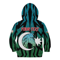 Personalized Azerbaijan Kid Hoodie Karabakh Horse Tattoo - Wonder Print Shop