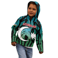 Personalized Azerbaijan Kid Hoodie Karabakh Horse Tattoo - Wonder Print Shop