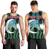 Personalized Azerbaijan Men Tank Top Karabakh Horse Tattoo - Wonder Print Shop