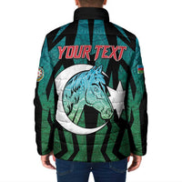 Personalized Azerbaijan Padded Jacket Karabakh Horse Tattoo - Wonder Print Shop