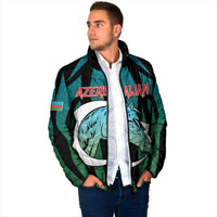 Personalized Azerbaijan Padded Jacket Karabakh Horse Tattoo - Wonder Print Shop