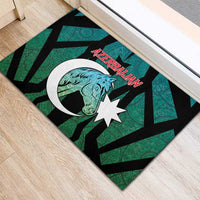 Azerbaijan Rubber Doormat Karabakh Horse Tattoo - Wonder Print Shop
