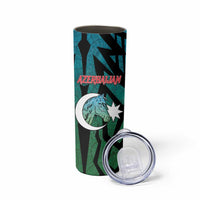 Personalized Azerbaijan Skinny Tumbler Karabakh Horse Tattoo - Wonder Print Shop