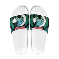 Azerbaijan Slide Sandals Karabakh Horse Tattoo - Wonder Print Shop