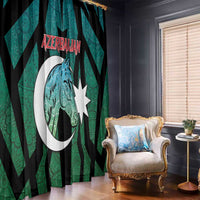 Azerbaijan Window Curtain Karabakh Horse Tattoo - Wonder Print Shop