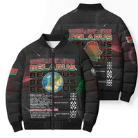 Belarus Bomber Puffer Jacket Information From The Universe - Wonder Print Shop
