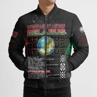 Belarus Bomber Puffer Jacket Information From The Universe - Wonder Print Shop