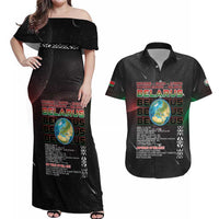 Belarus Couples Matching Off Shoulder Maxi Dress and Hawaiian Shirt Information From The Universe - Wonder Print Shop