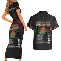 Belarus Couples Matching Short Sleeve Bodycon Dress and Hawaiian Shirt Information From The Universe - Wonder Print Shop