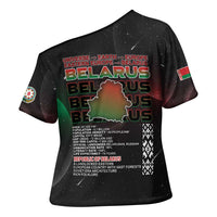 Belarus Cross Shoulder Shirt Information From The Universe - Wonder Print Shop