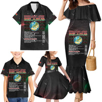 Belarus Family Matching Mermaid Dress and Hawaiian Shirt Information From The Universe - Wonder Print Shop