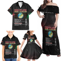Belarus Family Matching Off Shoulder Maxi Dress and Hawaiian Shirt Information From The Universe - Wonder Print Shop