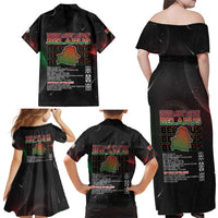 Belarus Family Matching Off Shoulder Maxi Dress and Hawaiian Shirt Information From The Universe - Wonder Print Shop
