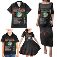 Belarus Family Matching Puletasi and Hawaiian Shirt Information From The Universe - Wonder Print Shop
