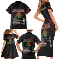 Belarus Family Matching Short Sleeve Bodycon Dress and Hawaiian Shirt Information From The Universe - Wonder Print Shop