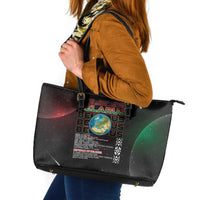 Belarus Leather Tote Bag Information From The Universe - Wonder Print Shop