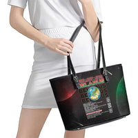 Belarus Leather Tote Bag Information From The Universe - Wonder Print Shop