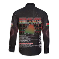 Belarus Long Sleeve Button Shirt Information From The Universe - Wonder Print Shop