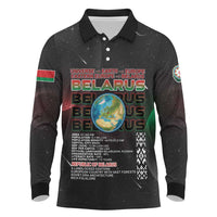 Belarus Long Sleeve Polo Shirt Information From The Universe - Wonder Print Shop