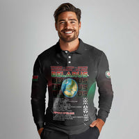 Belarus Long Sleeve Polo Shirt Information From The Universe - Wonder Print Shop