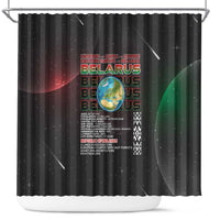 Belarus Shower Curtain Information From The Universe - Wonder Print Shop